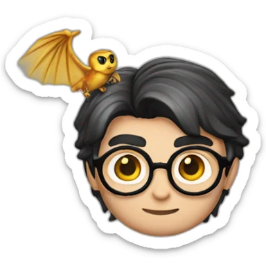 Harry Potter with the snitch sticker