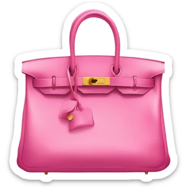 Bag pink Hermes birkin  sticker