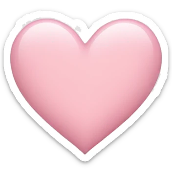 Light pink heart  sticker