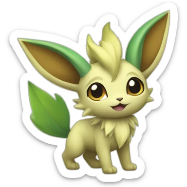 Leafeon Pokemon sticker