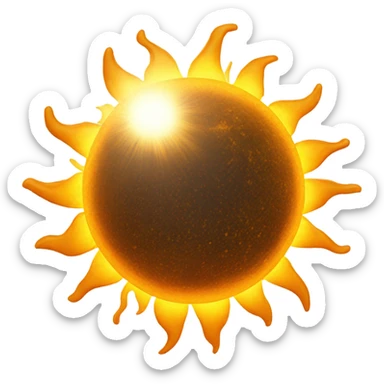 Realistic Sun sticker