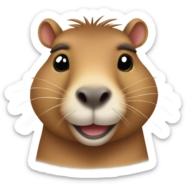Happy capybara  sticker