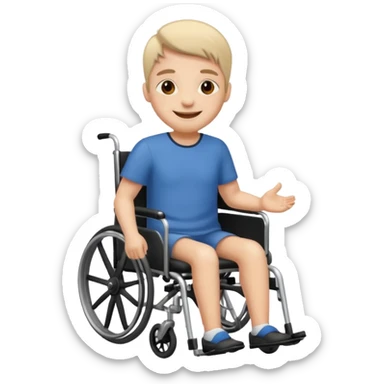 Disabled wheel chair user sticker