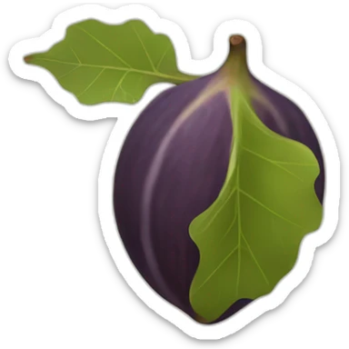 fig fruit leave sticker