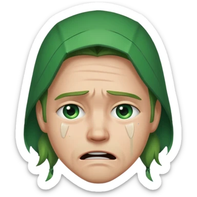 Green Arrow crying sticker
