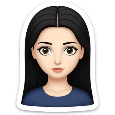 Alysanne Blackwood from Game of Thrones. She is known as black aly and is the Wife of Cregan Stark. I have her looking like Hande Erçel. sticker