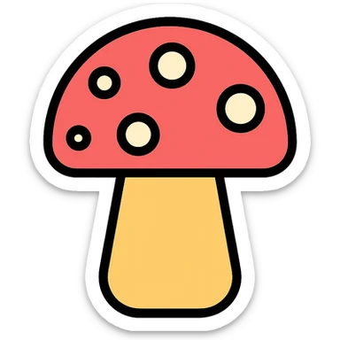 mushroom sticker