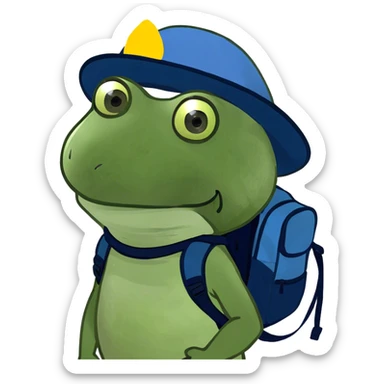 Weiner dog on an adventure  sticker