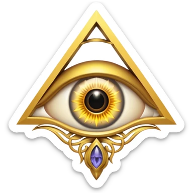 Illuminati eye sticker