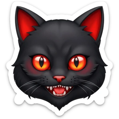 Vampire cat  sticker