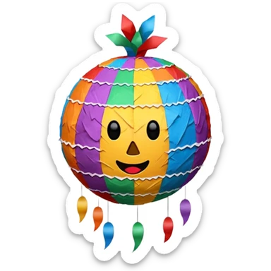 round piñata sticker