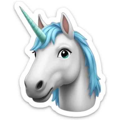 Une licorne tout sal sticker