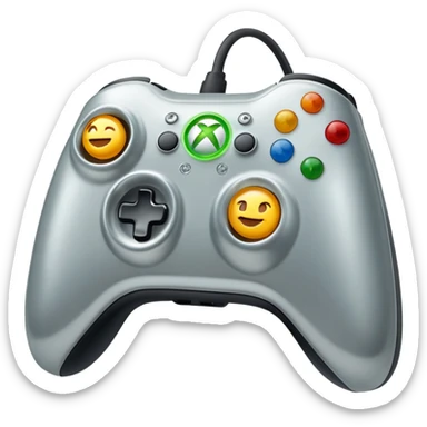 Make me a Xbox 360 emoji on the text sticker
