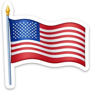 American flag sticker