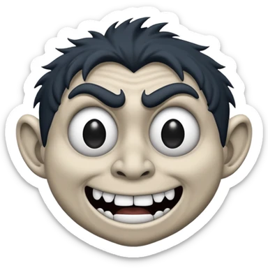 Troll face peur et noir sticker
