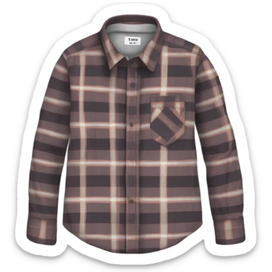 Flannel long sleeve sticker