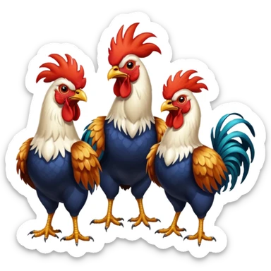 Gallos de pelea sticker