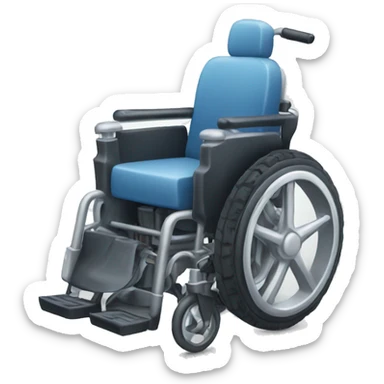 Car engine in a wheelchair  sticker