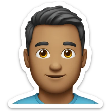 male 30 years old with no facial hair and fade from new zealand sticker