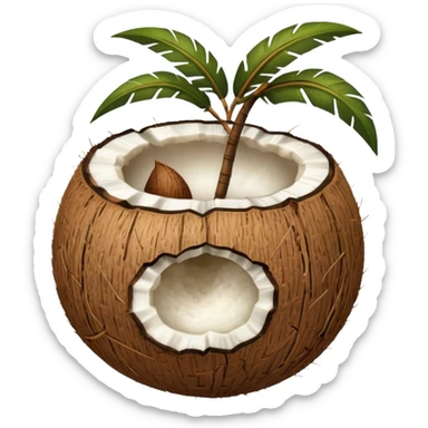Noix de coco légèrement plus petite sticker