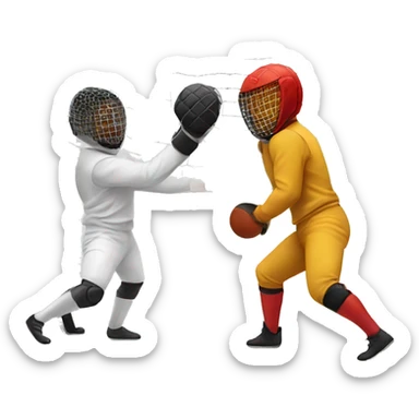 Fencing and handball sticker