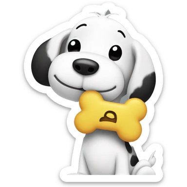 Snoopy and Woodstock sticker