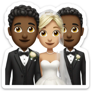 wedding with laini and luke sticker