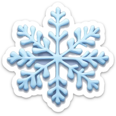 snow flakes sticker