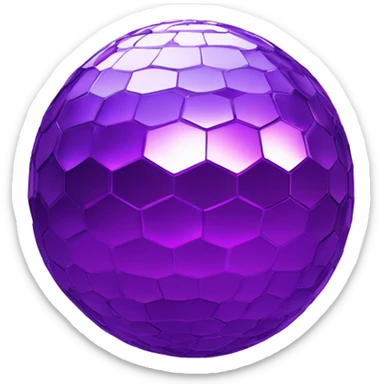 purple disco ball sticker