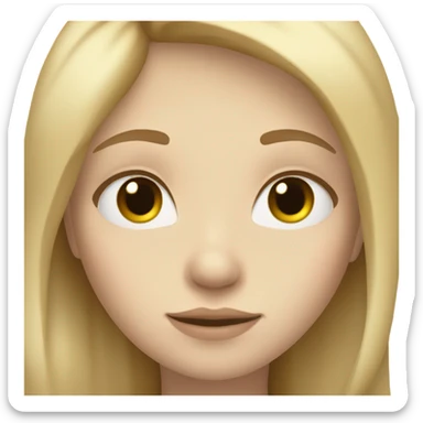 girl sleeping - dirty blonde and pale  sticker