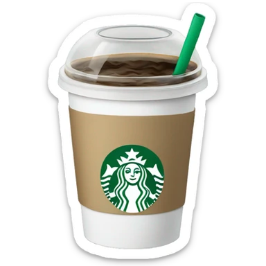 Starbucks coffee cup sticker