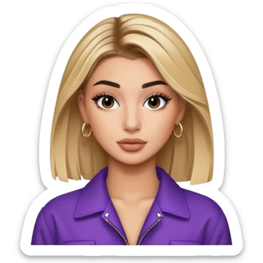hailey bieber influencer sticker