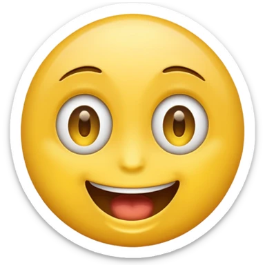 Lazy eye emoji with open mouth sticker