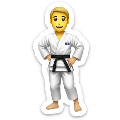 Judoka sticker