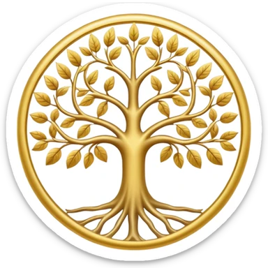 create the tree of life but make it round sticker