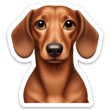 a beautiful dachshund sticker