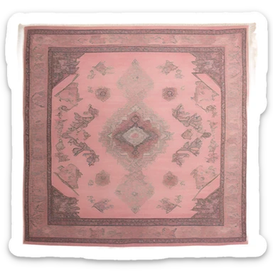 Light pink Turkish rug sticker