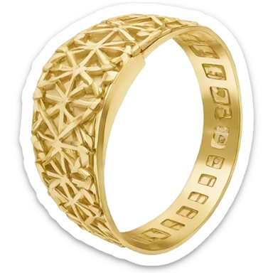 A gold bracelet sticker