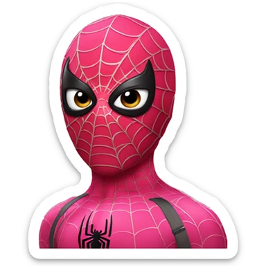 pink spiderman sticker