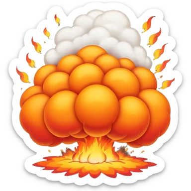 Bomb celebration sticker