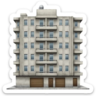 soviet apartment building  sticker