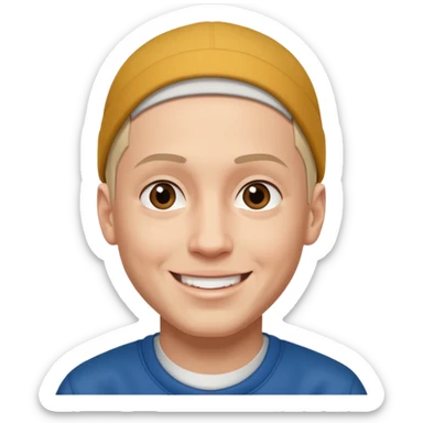 smile eminem sticker