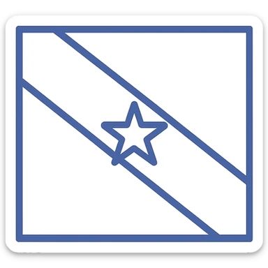 minimalist version of the flag of Pará, Brazil, no text sticker