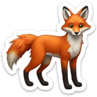 fox fire sticker