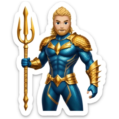 aquaman full armor sticker