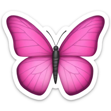 borboleta rosa sticker