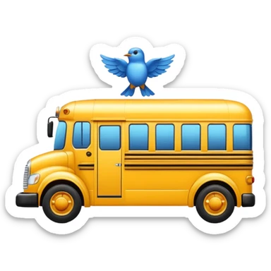 bluebird school bus sticker