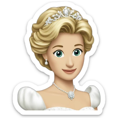 Princess diana mariage sticker