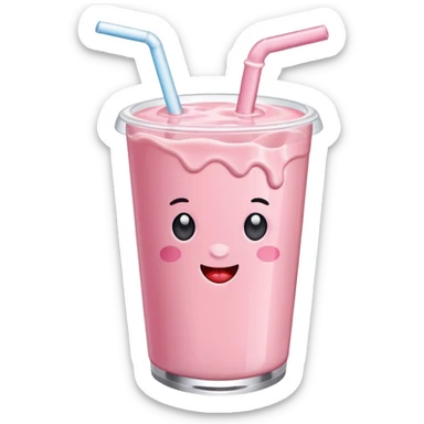 a pack of strawberry milk sticker