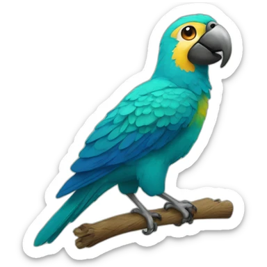 Perroquet sticker